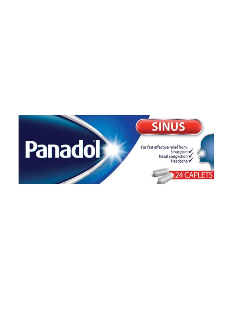 بانادول أقراص بانادول للجيوب الأنفية 24 قرصًا - راحة سريعة من آلام الجيوب الأنفية والصداع واحتقان الأنف وأعراض البرد - Image 2